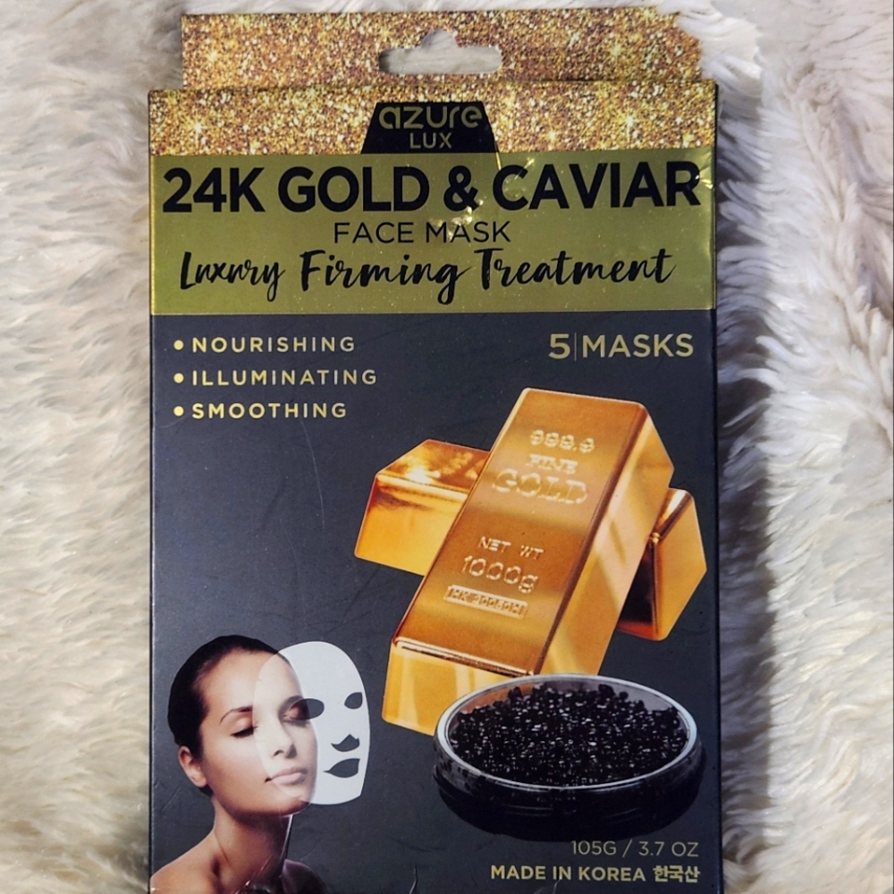azure LUX 24K GOLD & CAVIAR Face Mask Luxury Firming Treatment